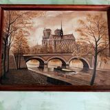 Oil painting on canvas. Framed. Burgundian painter