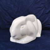 Cracked earthenware rabbit, Lemanceau, Saint Clément