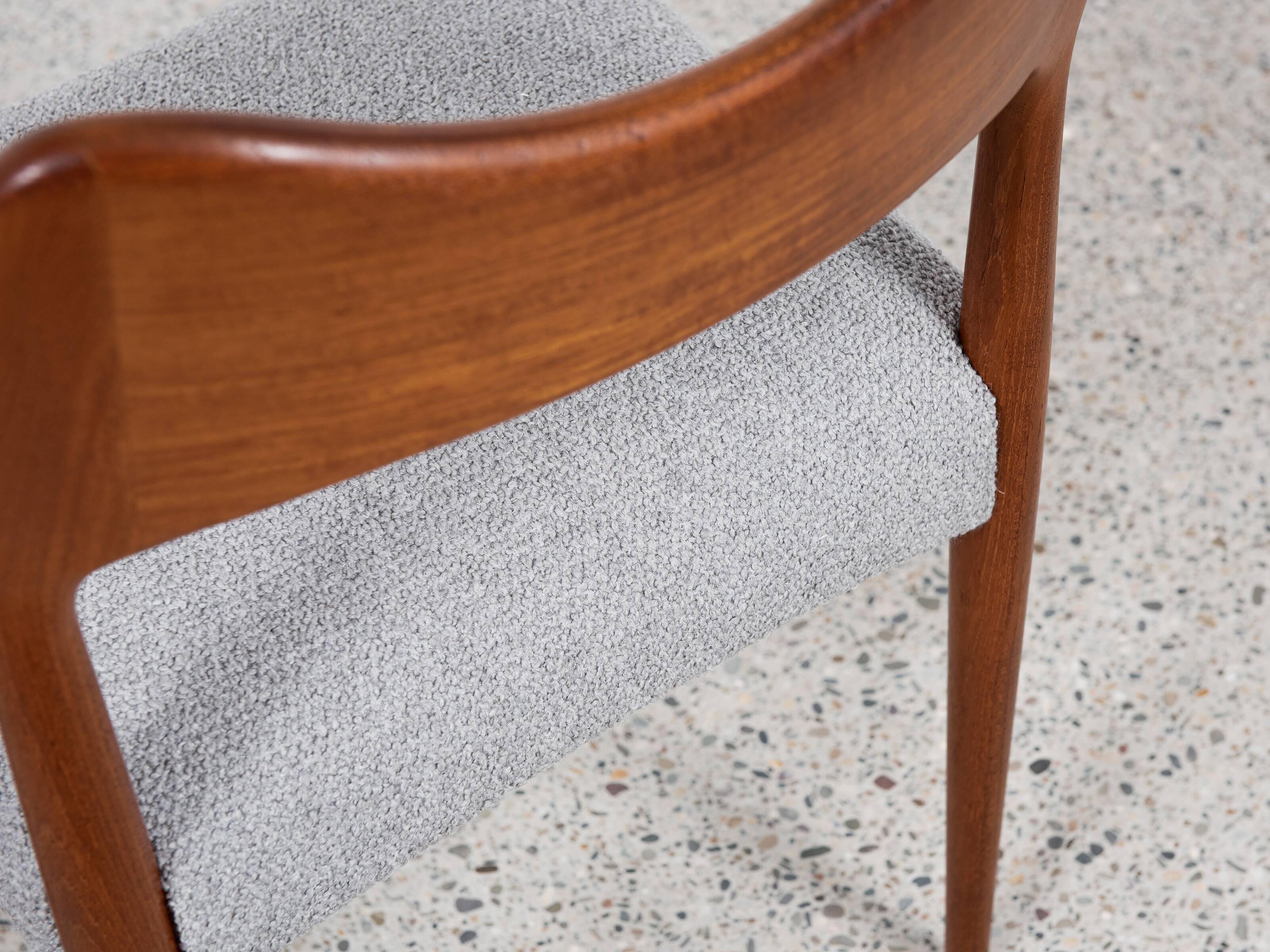 Midcentury set of 4 chairs in teak by Arne Hovmand Olsen for Mogens Kold