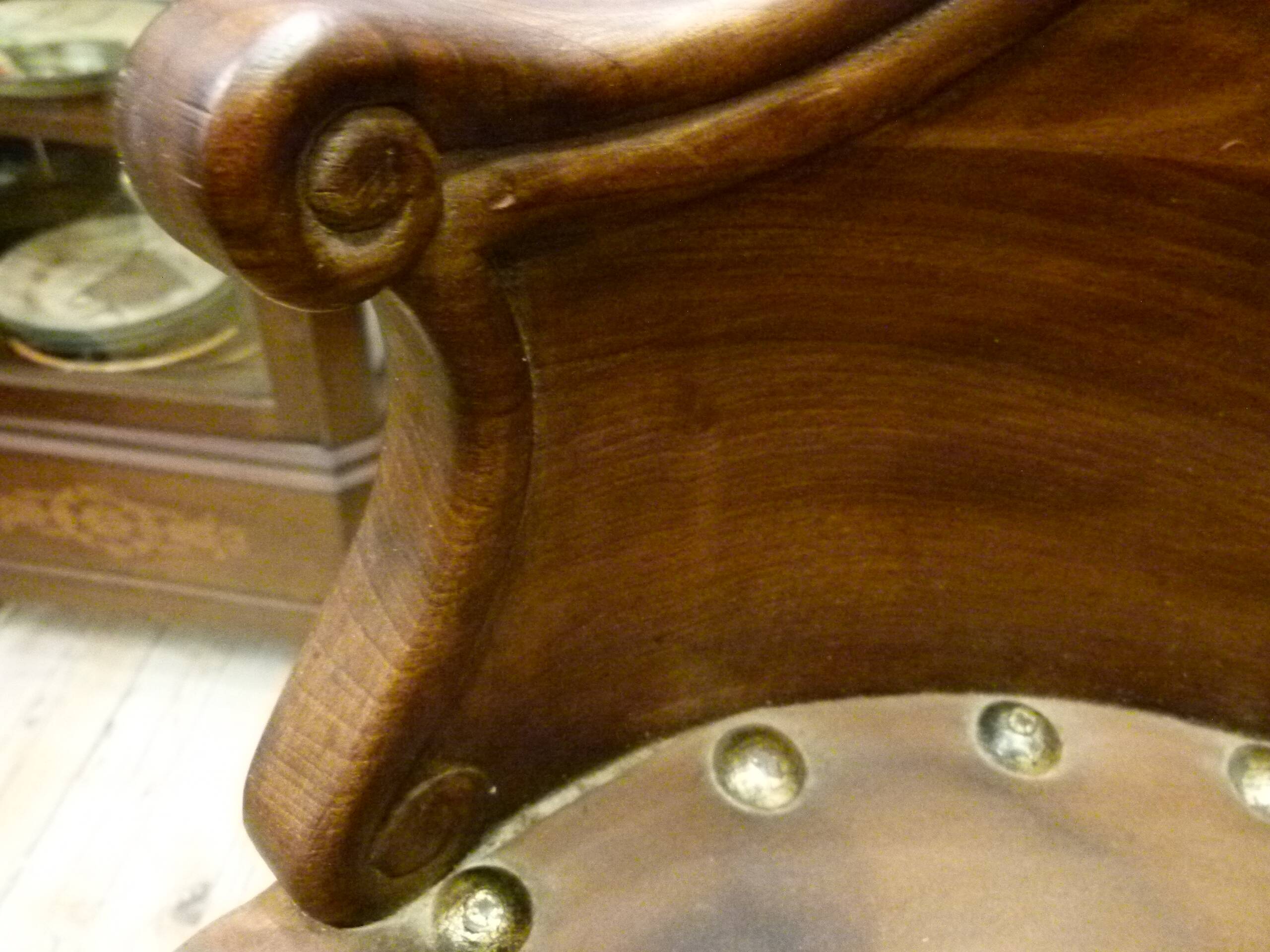 Pair of Gaudí-style stools