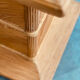 French split bamboo pedestal / plinth, 1970s