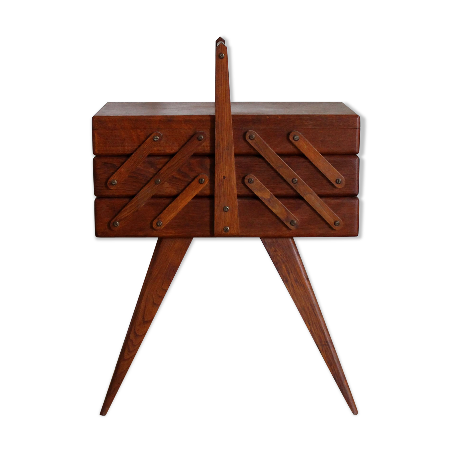Travailleuse en bois années 50