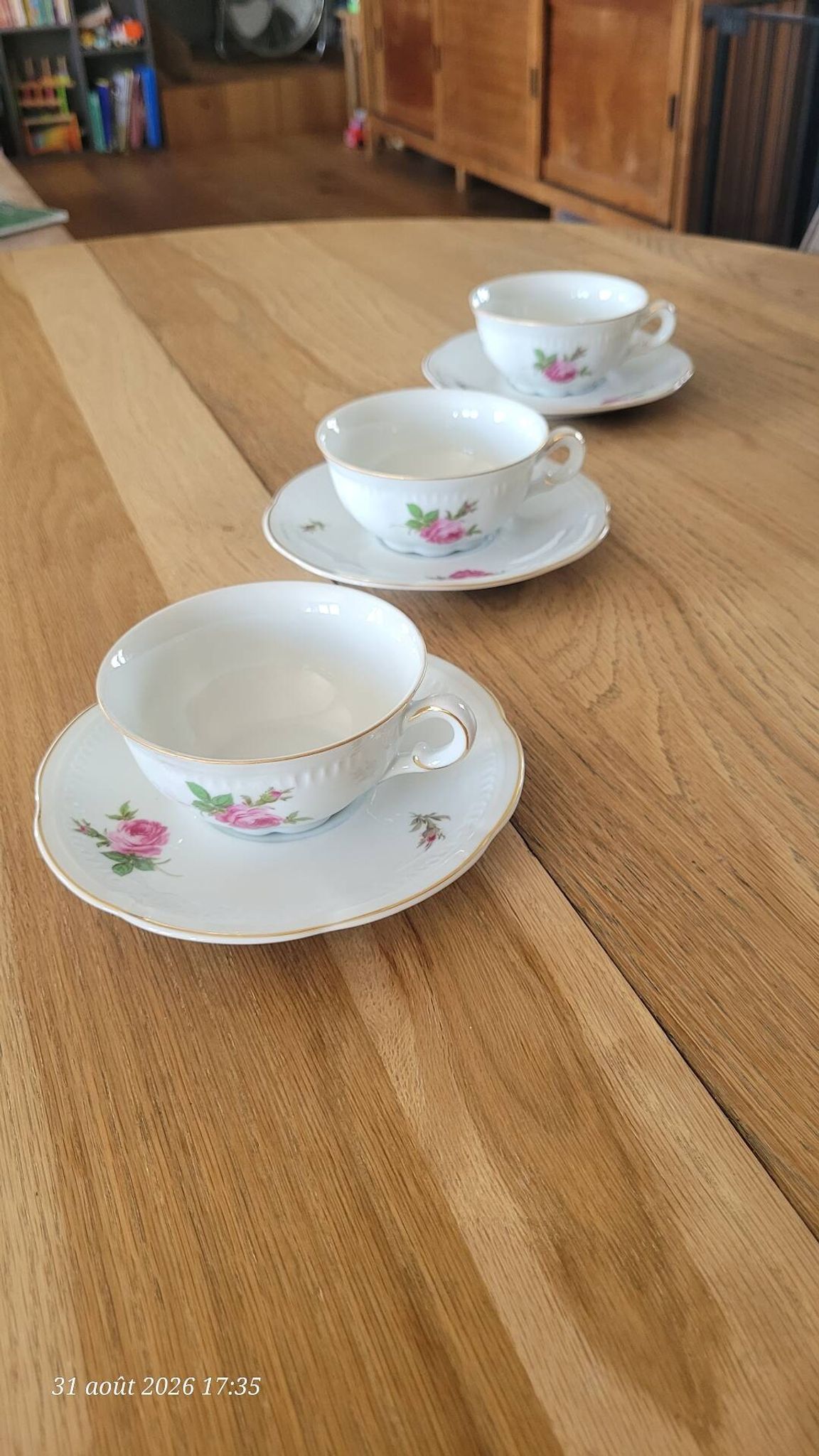 3 vintage Belgian cups from Maison R. Michiels (St Nicolas Waes)