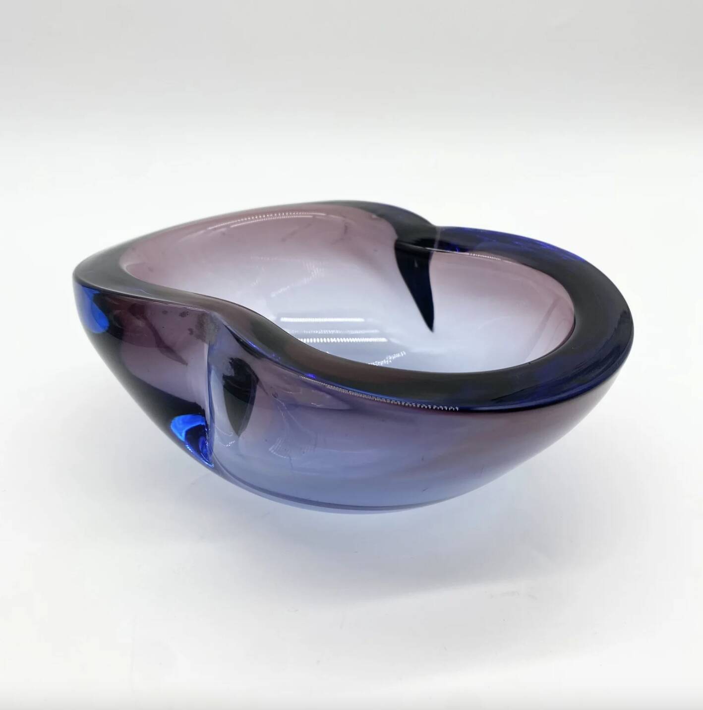 Cendrier « Blue Velvet » / Murano Sommerso – 1960–70s