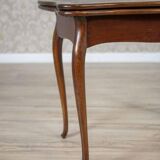 19th-Century Mahogany Wood & Veneer Console Table, 1890s
