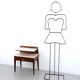 Vintage Single Nightstand with Glass and Marble Shelves, Italy