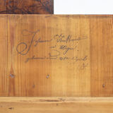 Rustic Farmhouse Folk Art Painted Bridal Wardrobe 1759