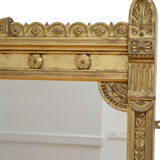 Large Victorian Gilt Overmantle Mirror 136x152cm