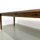 Farm table with tapered legs, L 260 cm