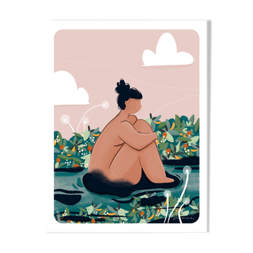 Illustration "like a water lily" A4