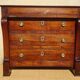 Antique chest of drawers with cross motifs, made entirely of solid walnut.