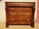 Antique chest of drawers with cross motifs, made entirely of solid walnut.