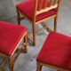 Vintage 1940s/50s Solid Oak Danish Farmhouse Chairs, Baroque style set of 4