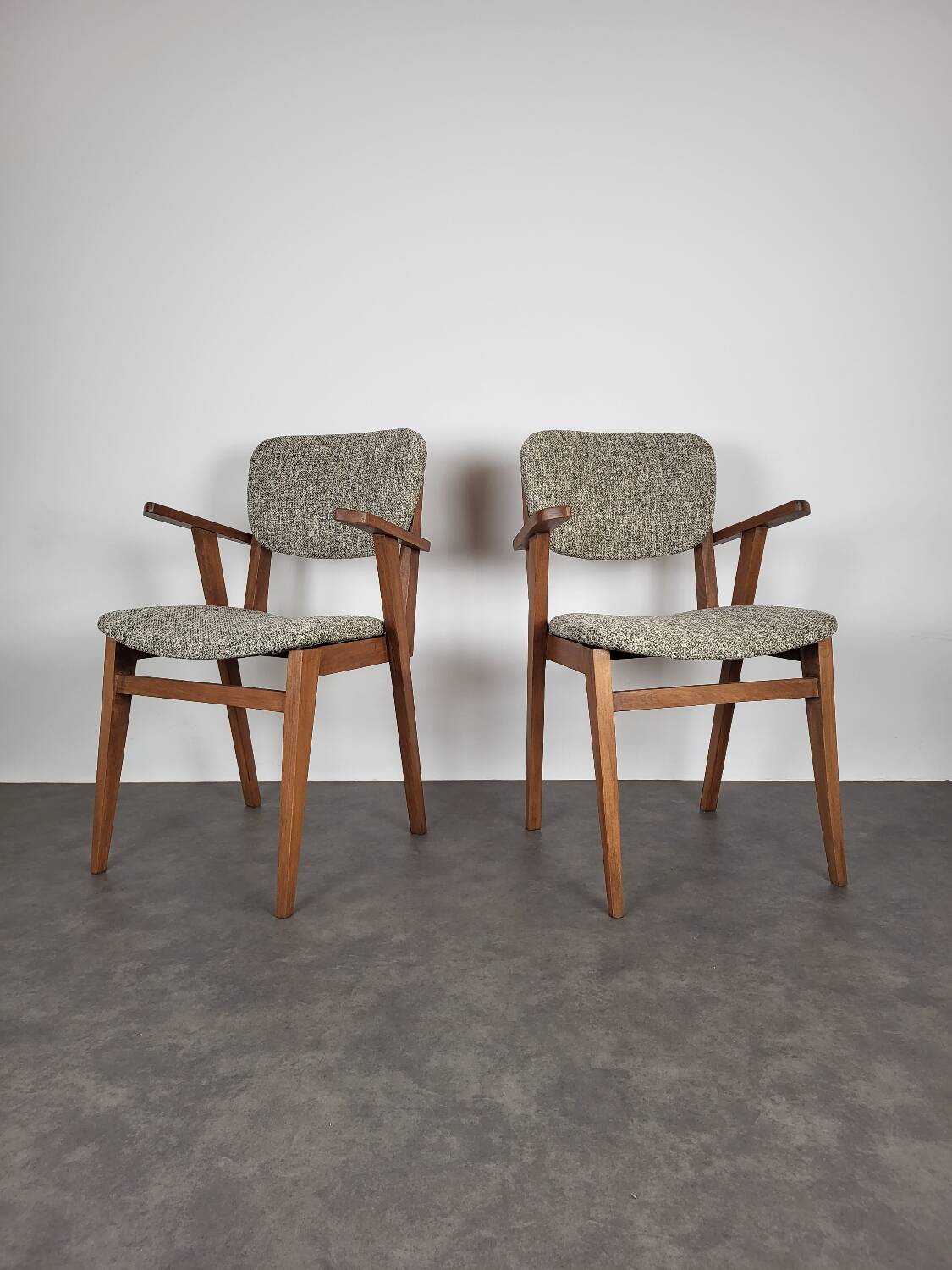 Paire de fauteuils bridge scandinaves, 1960