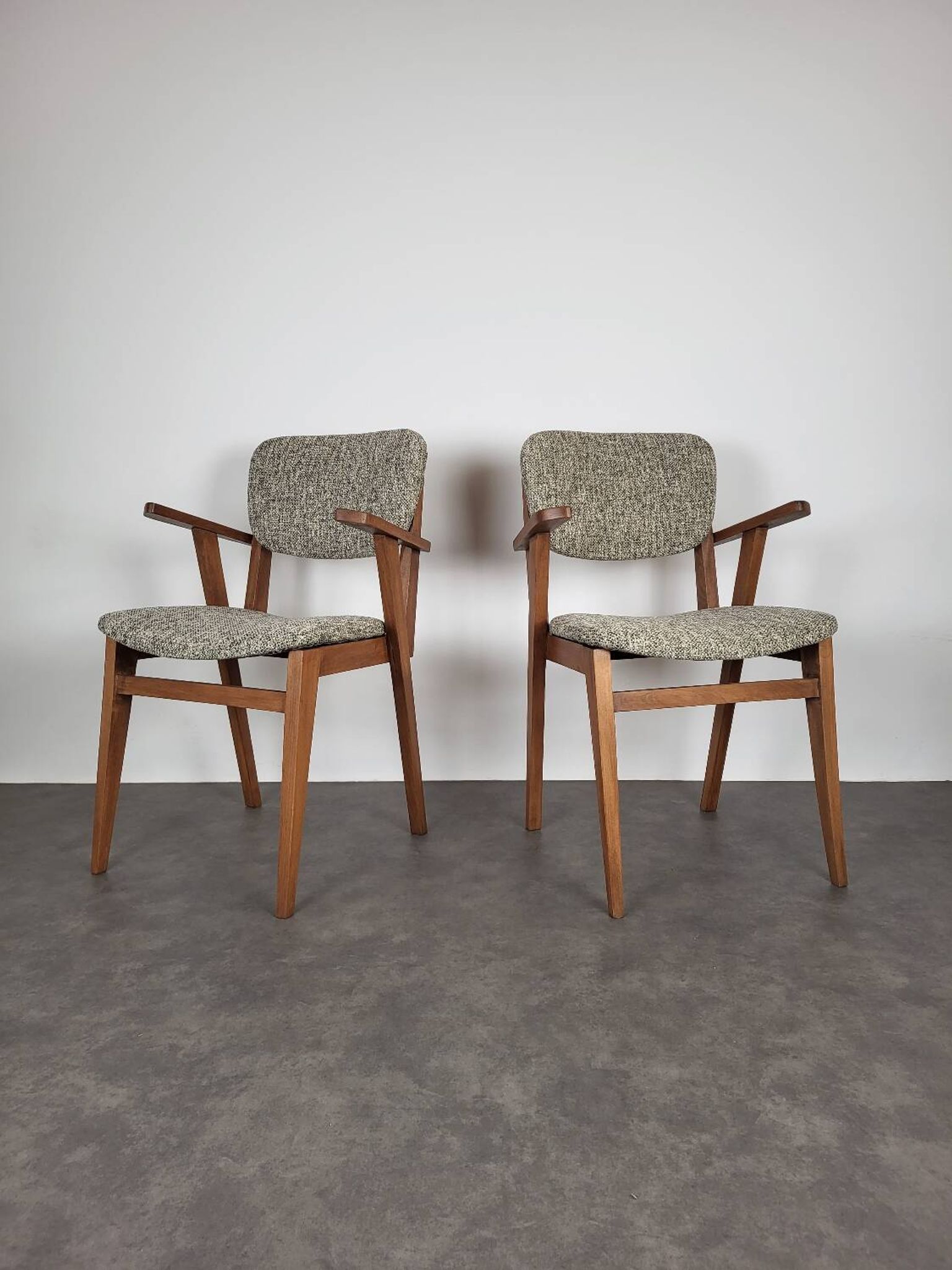 Paire de fauteuils bridge scandinaves, 1960