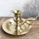Brass cellar rat candle holder