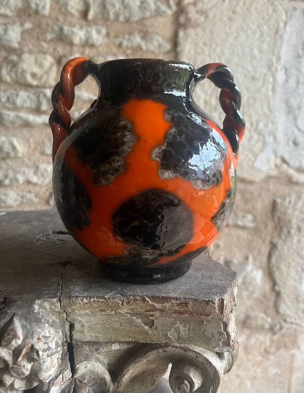 Massier Jérôme. Vallauris. Vase 1950’s H 14.5 cm