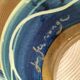 Pair of handcrafted bowls by Le Fer Rouge with blue and beige decor
