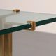 Peter Ghyczy T18 side tables, 1970s design polished brass (40x40x52)