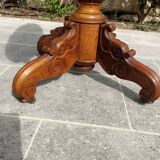 Charles X walnut pedestal table