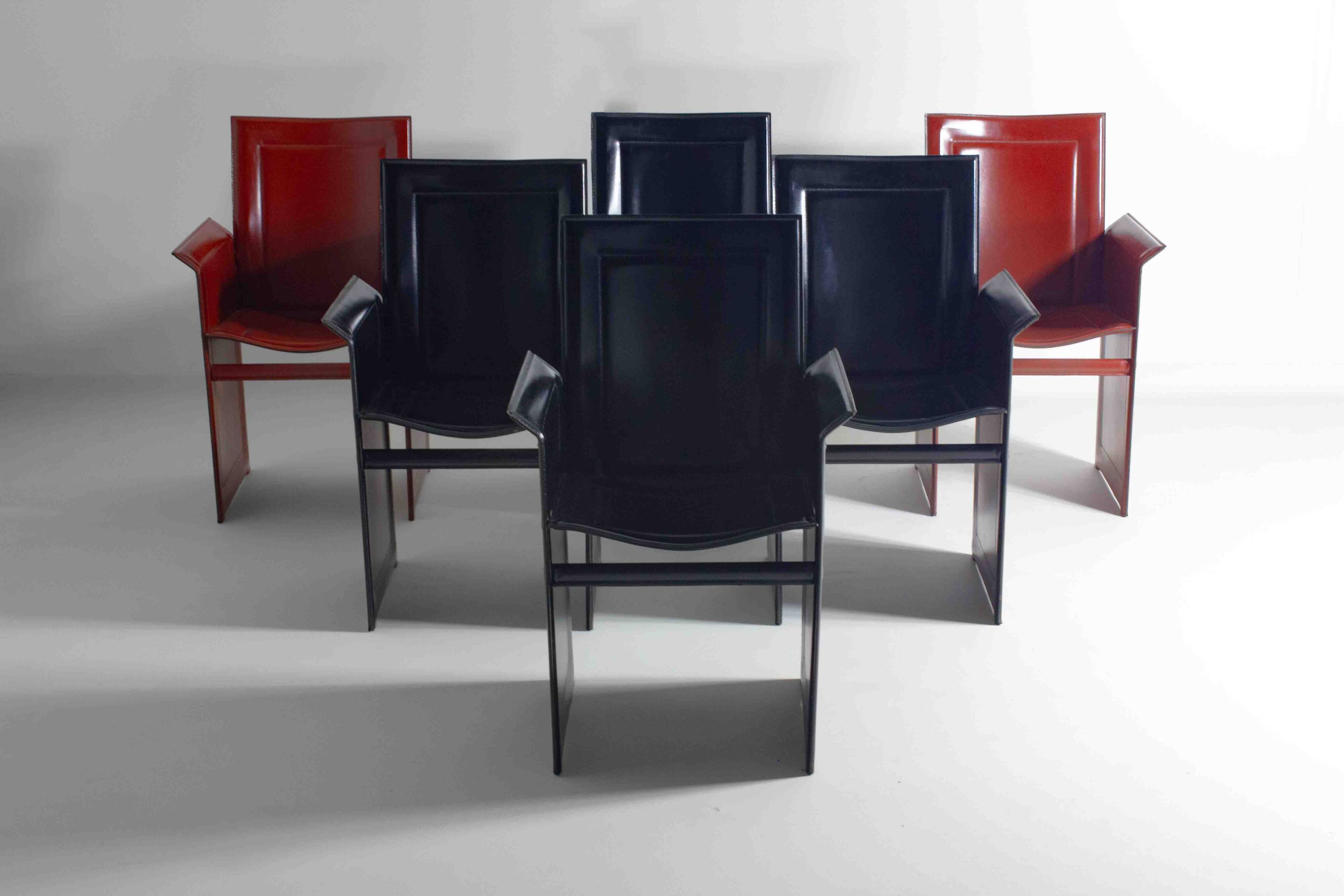 Set of postmodern "Solaria" chairs by Arrben Italy, 1980s