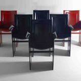 Set of postmodern "Solaria" chairs by Arrben Italy, 1980s