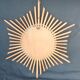 Vintage rattan sun mirror 47cm