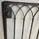 Gothic style wrought iron gate