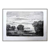 Suriname River, Parham. Printed illustration from 1866.