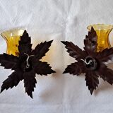 Pair of golden sconces
