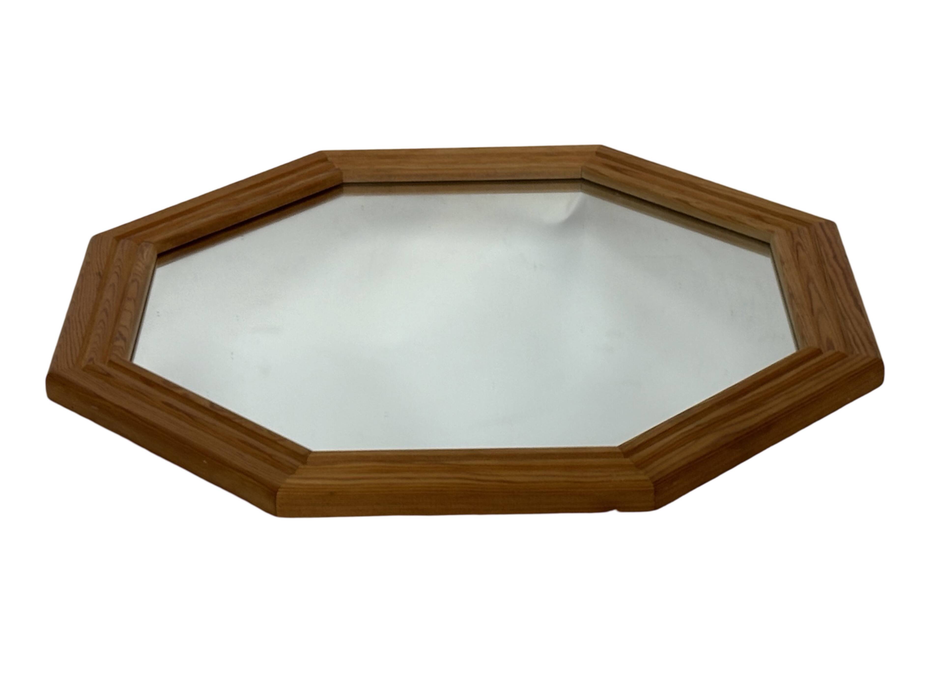 Vintage 70s Pine Mirror Swedish Design