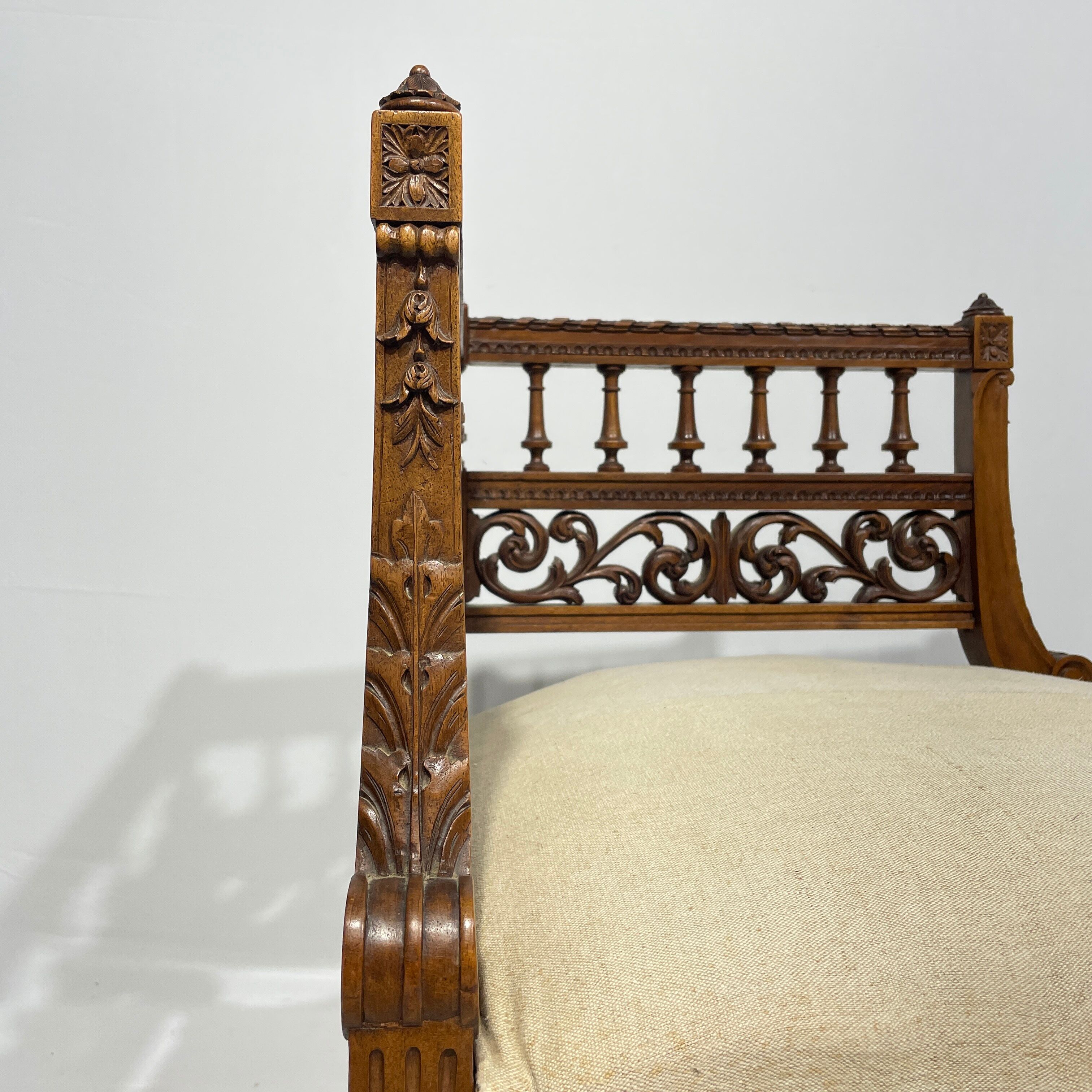 Napoleon III style corner chair