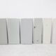 Tomado floor shelf in shades of gray