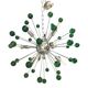 Contemporary Chandelier Green Sputnik Murano Glass Chandelier
