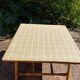 Table basse rotin 1960 signée