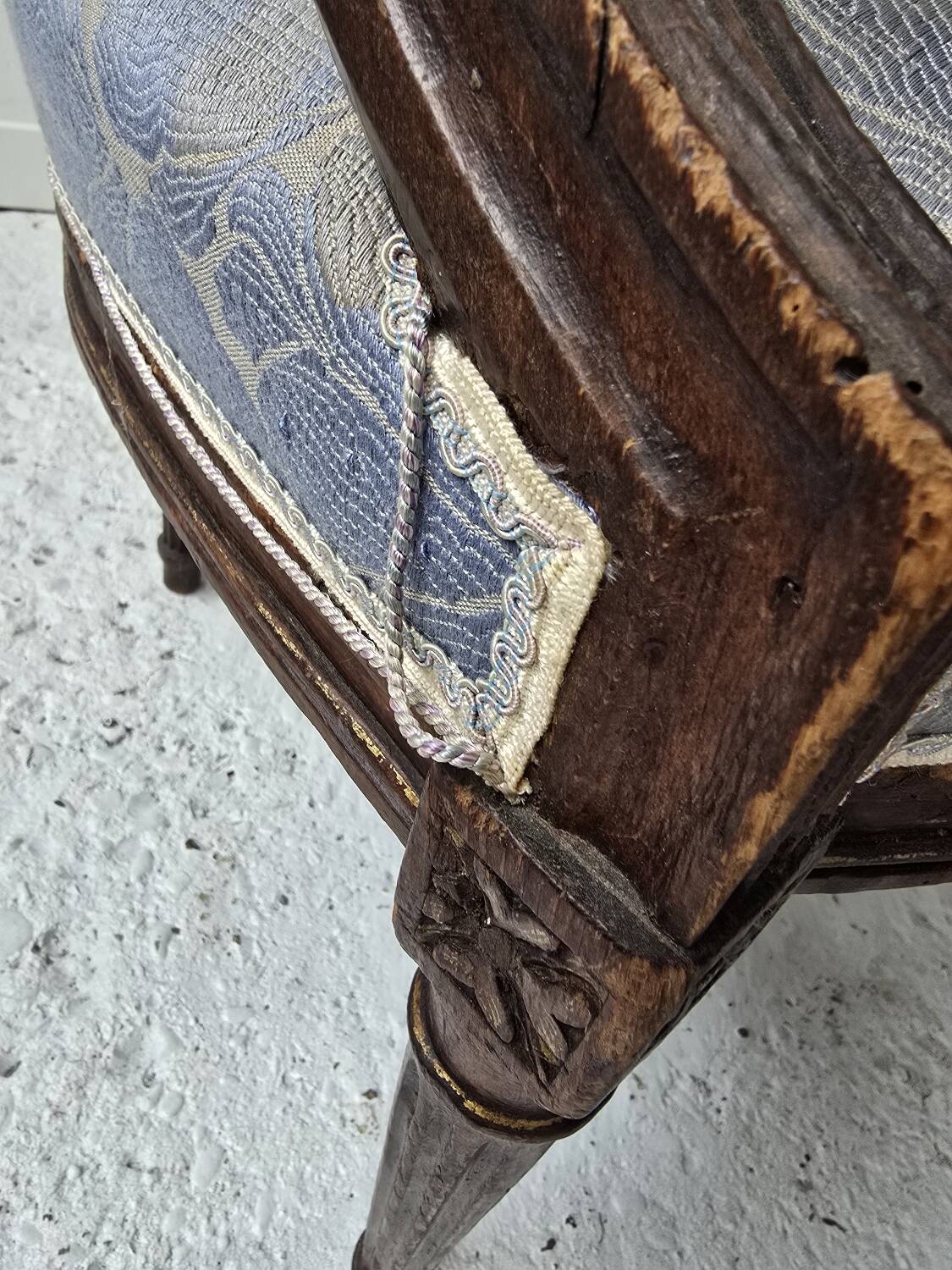 Pair of 18th-century Louis XVI cabriolet armchairs