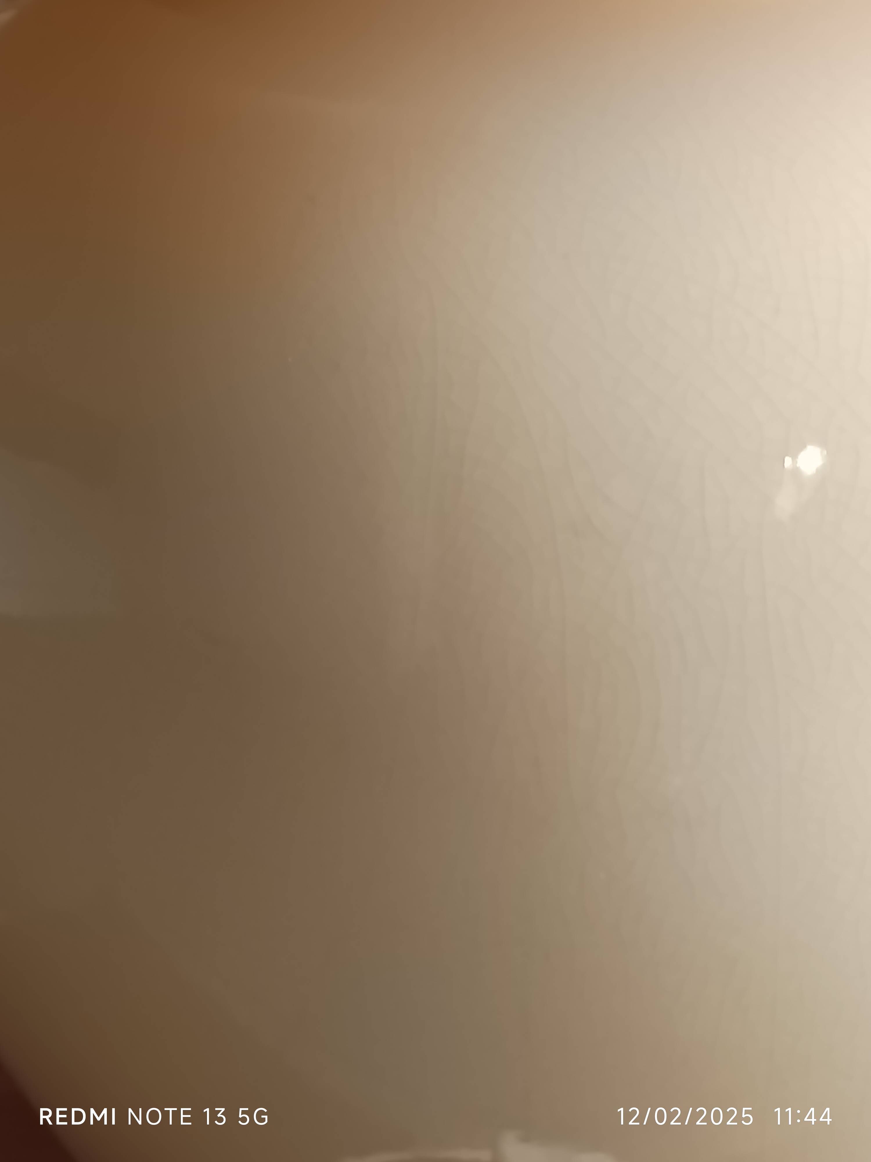 large beige and gold Raku ceramic living room lamp by Robert Kostka