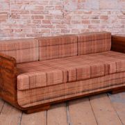 Art Deco Walnut Sofa by J. Halabala for Up Zavody, Czech, 1930s