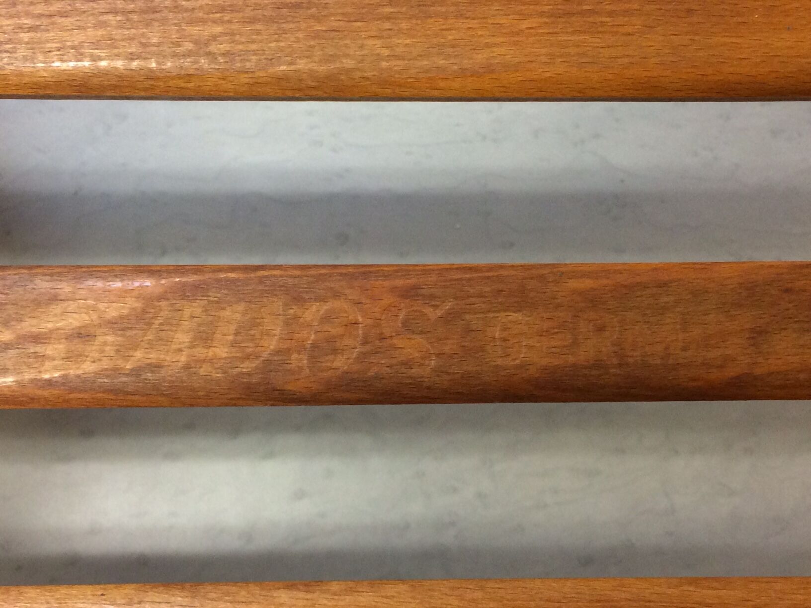 Vintage beech sledge Davos Germina 60/70 made in Gdr