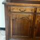 Rustic two-body oak sideboard from the 1960s.