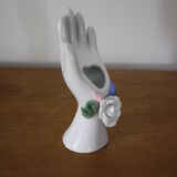 Hand-made vintage ceramic baguier