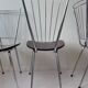 Lot de 3 chaises en formica et chrome années 70