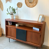 Vintage high teak sideboard