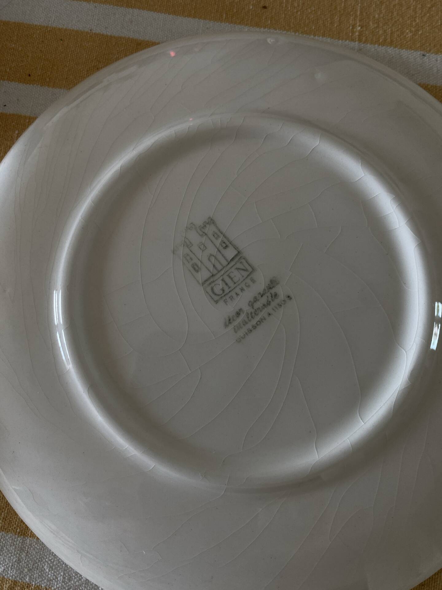 6 dessert plates Gien