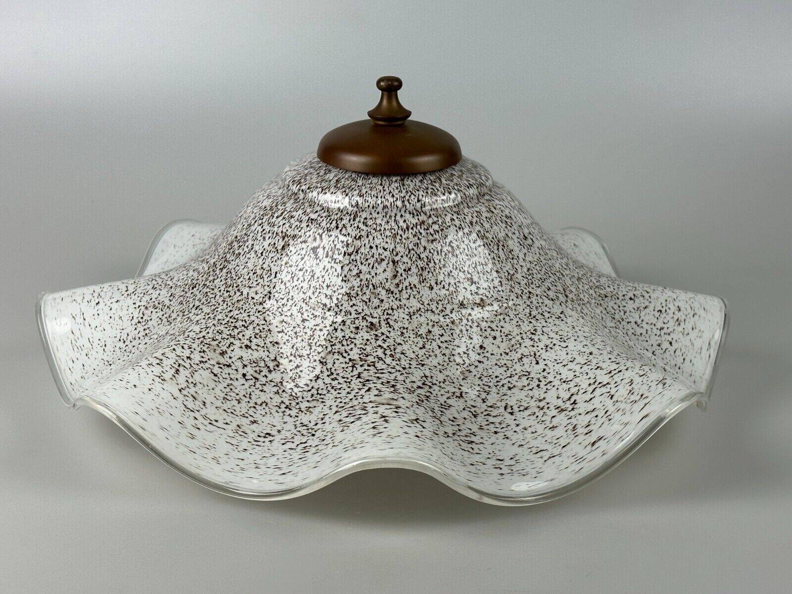 60s 70s Lamp Fixture Ceiling Lamp Flush Mount Doria Glass Space Age