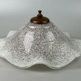 60s 70s Lamp Fixture Ceiling Lamp Flush Mount Doria Glass Space Age
