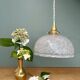 Vintage Clichy White Glass Pendant Lampshade