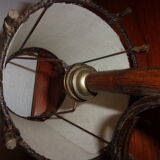 1960s rattan wall sconce