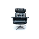 Leather lounge chair