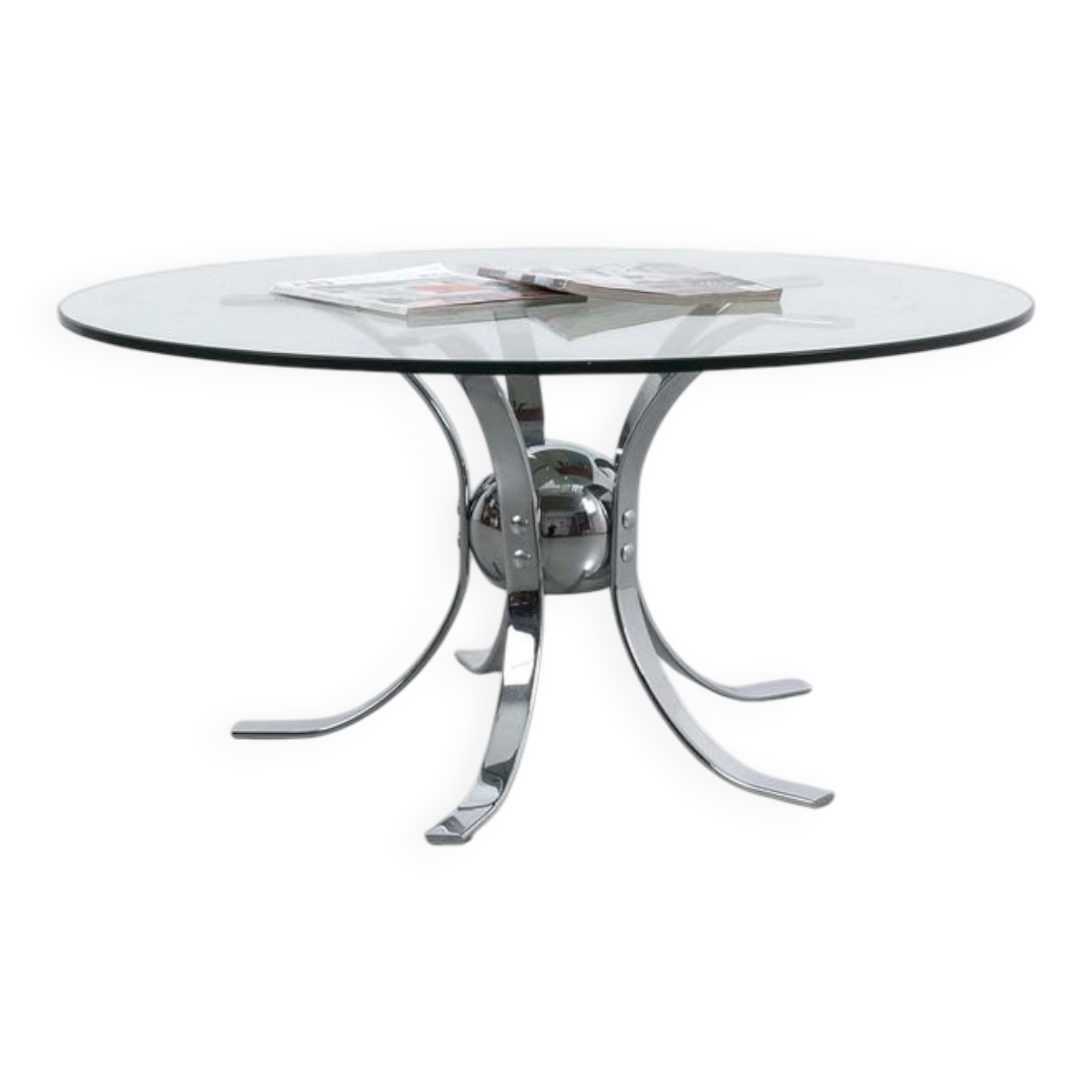 Vintage Chrome Coffee Table